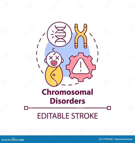 Chromosomal Disorders Concept Icon Stock Vector - Illustration of baby ...