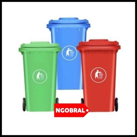 Jual Tempat Sampah Jumbo Tong Sampah Plastik L Roda Terlaris