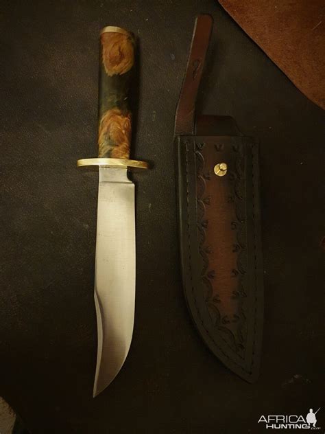 Bowie Style Knife & Sheath | AfricaHunting.com