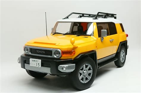 完成品 フジミ模型 124 車nextシリーズ No10 トヨタ Fjクルーザー ツートーンイエローの完成品ギャラリー 初心者プラモデル道