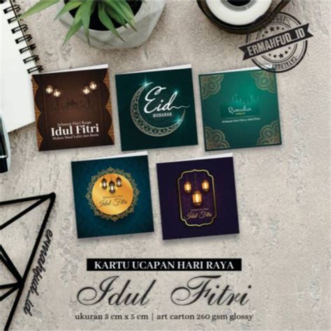 Jual kartu ucapan lebaran mini kartu ucapan idul fitri greeting card ...