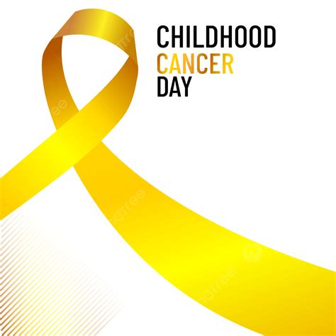 Childhood Cancer Ribbon Vector Png Images Childhood Cancer Day Big