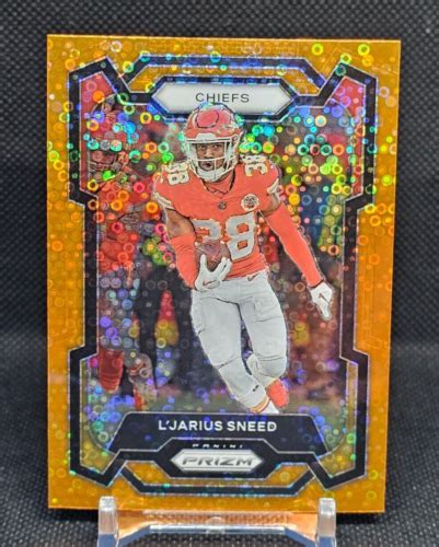 Panini Prizm Football Orange Disco Prizm L Jarius Sneed