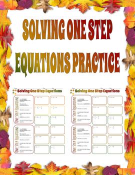 Solving One Step Equations With Rational Numbers Practice By