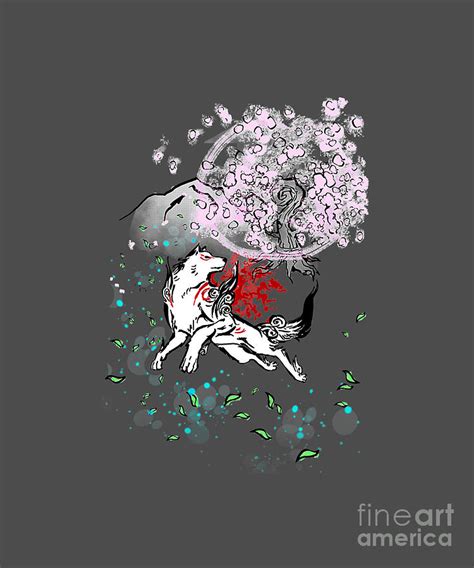 Amaterasu Okami With Cherry Blossoms Tapestry Textile By Price