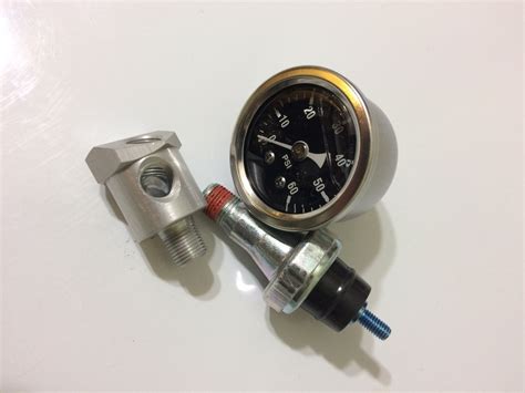 100 Psi Oil Pressure Switch Gauge Dual Use Fitting 1984 Later Evo