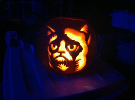 Grumpy cat pumpkin | Grumpy cat, Cat pumpkin, Pumpkin carving