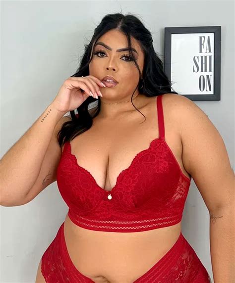 Suti Bojo Renda Elastico Trabalhado Plus Size Jackie Lingerie