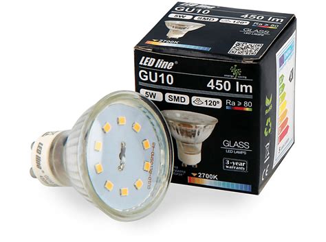 Led Line 3x Gu10 5w 450 Lumen Led Leuchtmittel Warmweiß Saturn