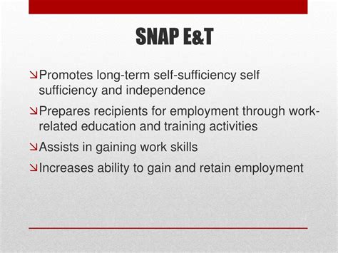 Ppt Snap Eandt Supplemental Nutrition Assistance Program Employment