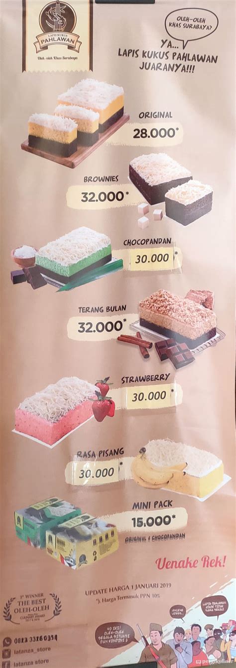 Selalu Diperbarui Menu Lapis Kukus Pahlawan Gayungan Surabaya