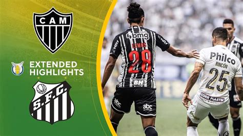 Atlético Mineiro vs Santos Extended Highlights Brasilerao Série A