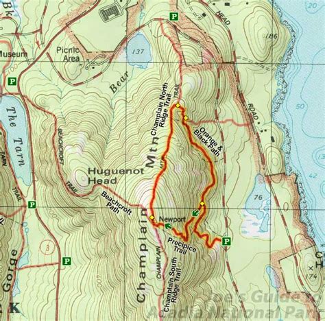 Trail Map Of Acadia National Park