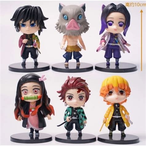 Jual Action Figure Anime Demon Slayer Chibi Tanjiro Inosuke Nezuko