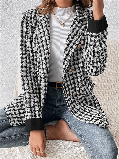 Blazer Tweed Outfit White Blazer Outfits White Blazer Women Blazer Outfits For Women Office