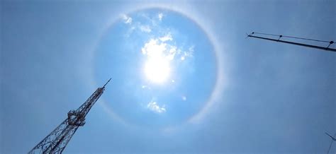 Halo solar se forma no céu de Cuiabá veja como surge o fenômeno Mato