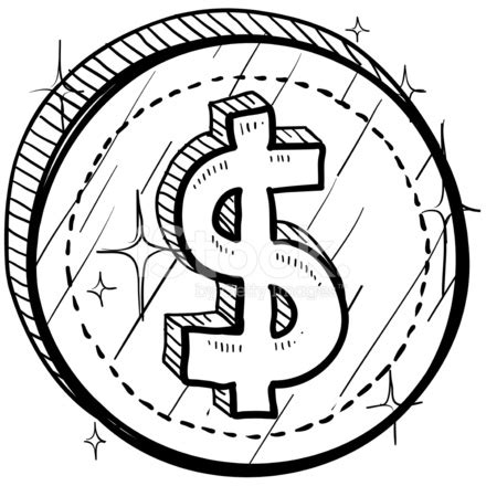 Dollar Sign on Coin Sketch stock photos - FreeImages.com