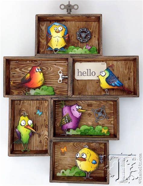 Tim Holtz Bird Crazy With Sizzix Tim Holtz Crazy Birds Crazy Bird