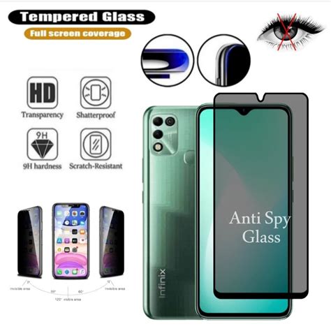 Jual Tempered Glass Anti Spy Privacy Full Cover Infinix Hot S Play Anti Intip Shopee
