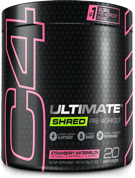 Cellucor C4 Ultimate Shred Pre Workout Powder Strawberry Watermelon