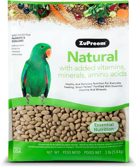 Zupreem Natural With Added Vitamins Minerals Amino Acids Medium Large