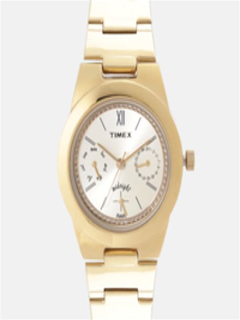 Buy Timex Women Gold Toned Analogue Watch Tw000j105 Watches For Women 9641545 Myntra