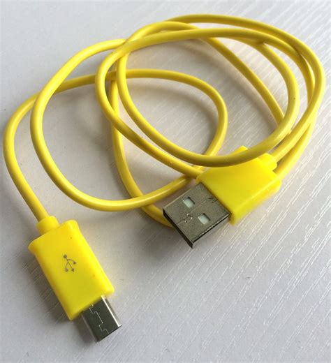 Yellow USB Cable Charger For Logitech Ultimate Ears UE BOOM Bluetooth