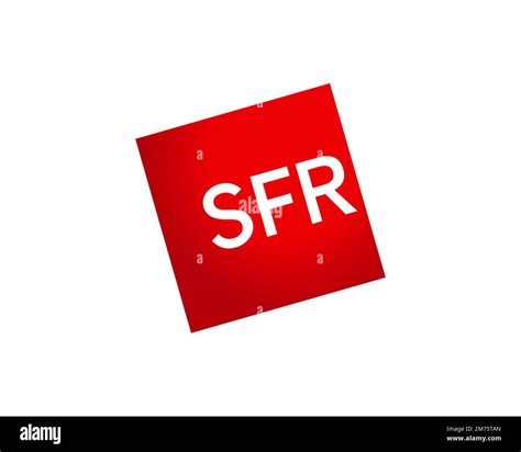 Sfr Rotated Logo White Background Stock Photo Alamy