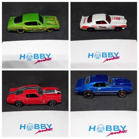 Hot Wheels Hemi Cuda Camaro Rs Mustang Fastback Pontiac Firebird Preloved Loose Mattel