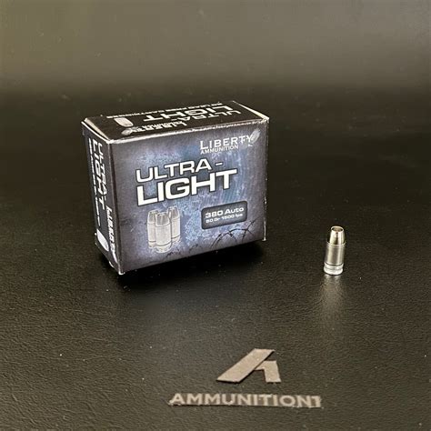 Liberty Ammunition Ultra Light 380 Acp 50 Gr Lffhp 20 Rnd Bx Ammunition1