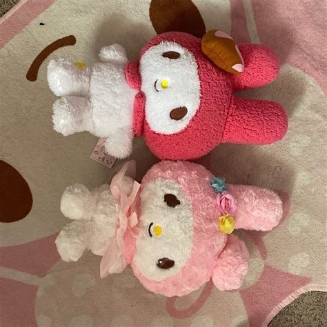 Sanrio Pink And White Stuffed Animals Depop