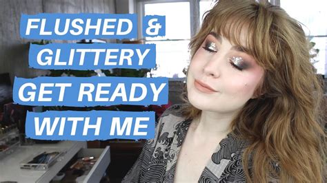 Grwm For A Photo Shoot Glitter Eyes And Blush Draping Hannah Louise