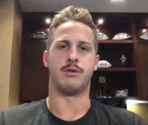 Twitter Reacts To Rams Qb Jared Goff Growing A Porn Stache During The