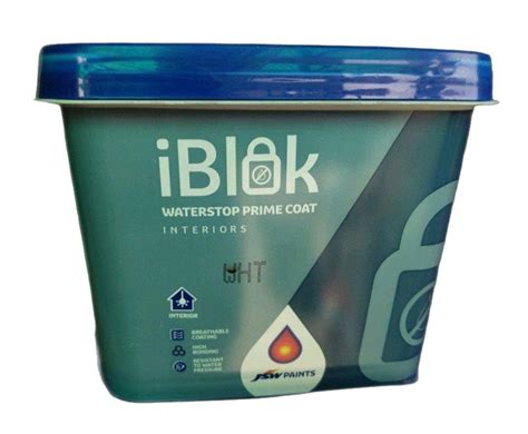 Jsw Paints Iblok Waterstop Prime Coat Interior Packaging Size L At