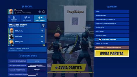 Live Fortnite Ita Squad Creativa Con Voi Cerco Trio Youtube