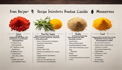 Essential Recipe Details What Information Should Contain