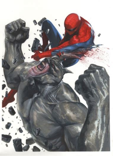 Scarlet Spider Kaine Vs Rhino Battles Comic Vine