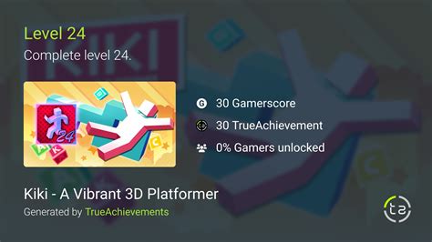 Level 24 Achievement In Kiki A Vibrant 3d Platformer