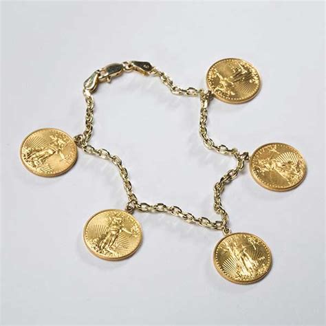 22k Gold Coin Bracelet - California Collectors