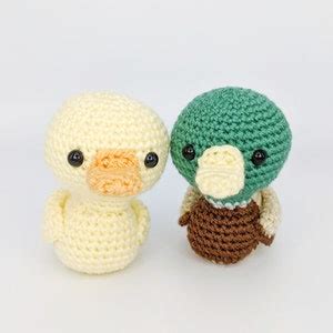 CROCHET PATTERN Mini Ducks Amigurumi Pattern Written In Etsy