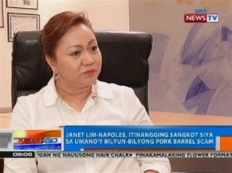 NTG Janet Lim Napoles Itinangging Sangkot Siya Sa Umano Y Bilyun