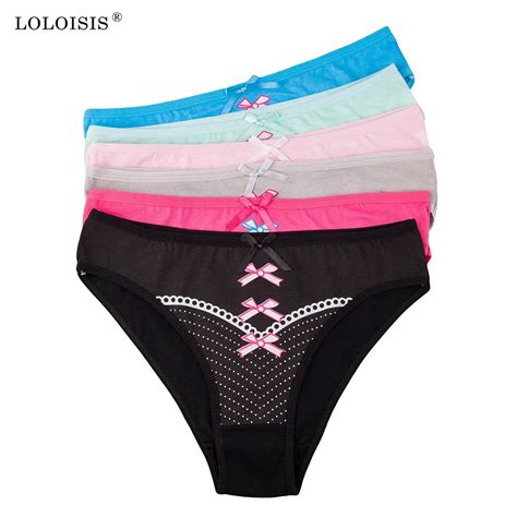 Loloisis Woman Sexy Panties Underwear Women Cotton Ladies Cute Dots