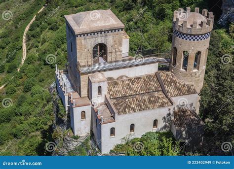 Pepoli Turret In Erice Sicily Stock Photography Cartoondealer