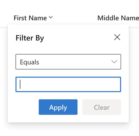 Datatables Filters For Each Column With Multiple Filter Options