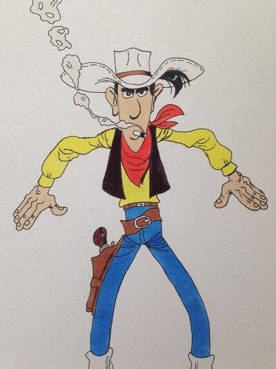 Franco Belgian Comics Drawing Lucky Luke Drawing Cartoon Characters