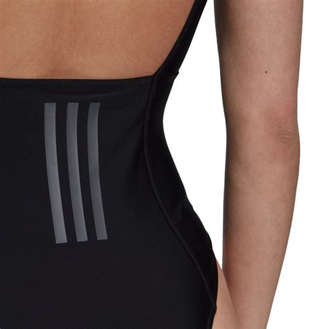 Adidas Iconisea 3 Stripes Badeanzug Schwarz Swiminn