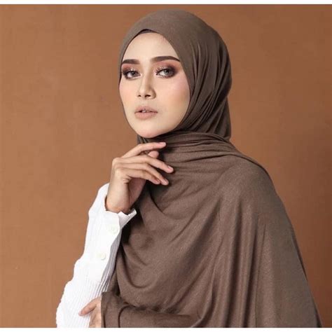 2023 Custom Cotton Modal Jersey Hijab With Inner Cap Set Women Inner