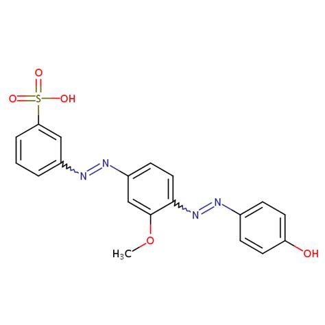 Benzenesulfonic Acid Hydroxyphenyl Azo Methoxyphenyl Azo