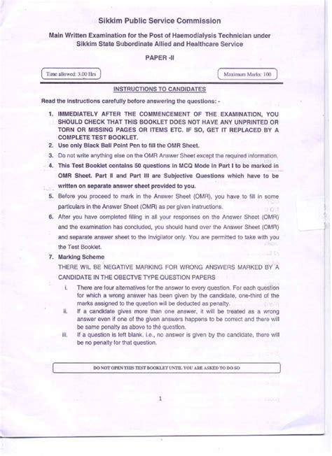 Paramedical Haemodialysis Technician - dialysis technology - Studocu