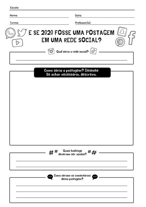 Se 2020 Fosse Uma Postagem Na Rede Social Atividade 3 PDF